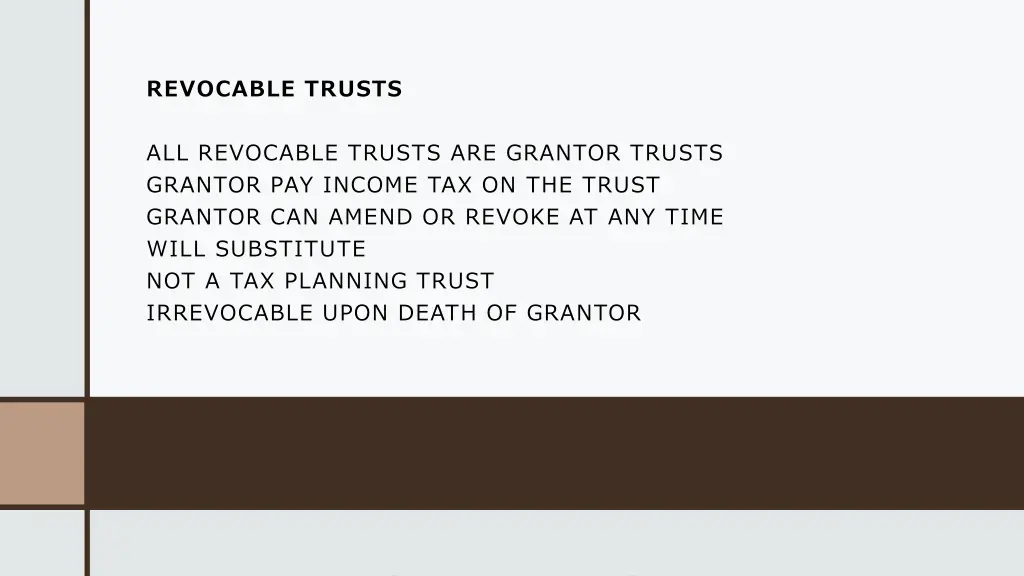 revocable trusts
