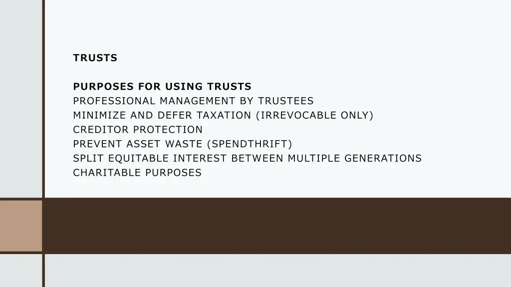 trusts