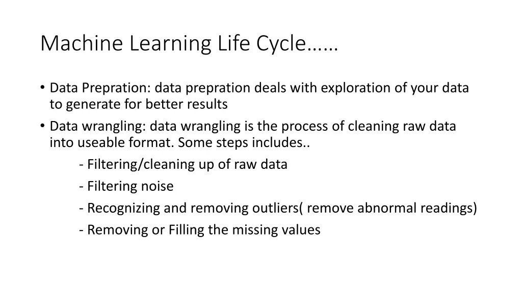 machine learning life cycle 2