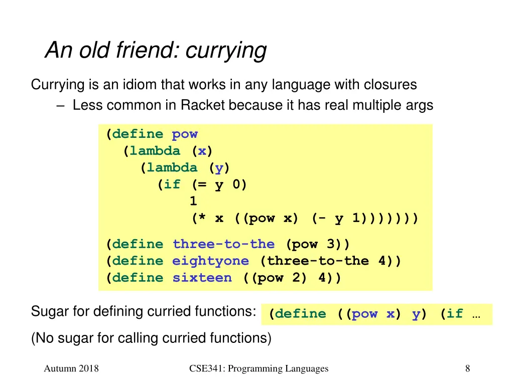 an old friend currying