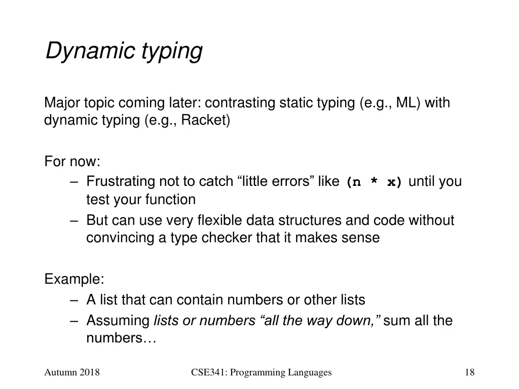 dynamic typing