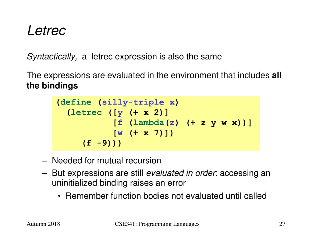 letrec