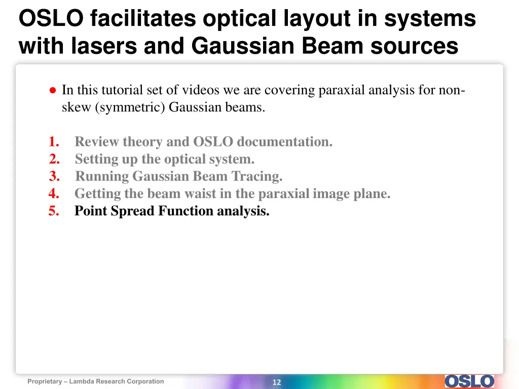 oslo facilitates optical layout in systems with 10