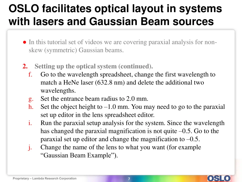 oslo facilitates optical layout in systems with 5