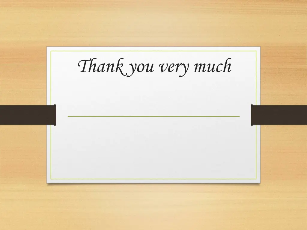 thank you very much