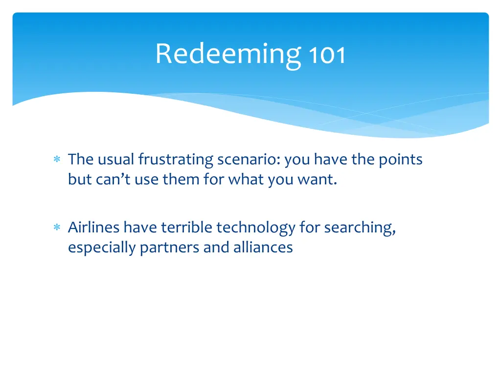 redeeming 101