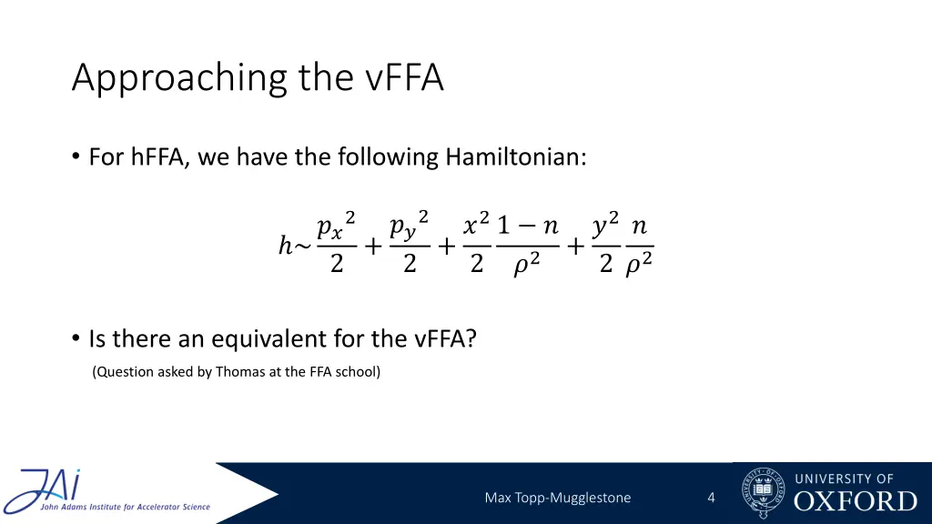 approaching the vffa