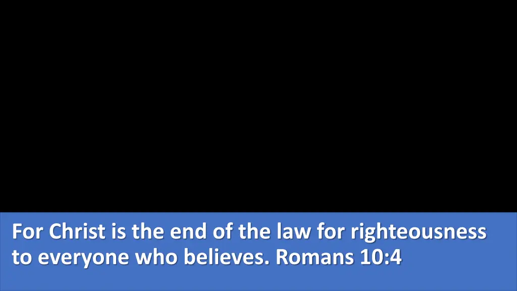 for christ