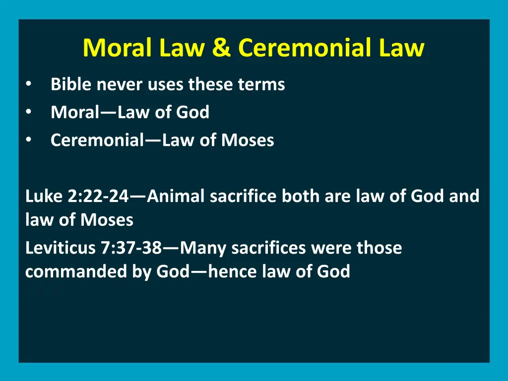 moral law ceremonial law 2