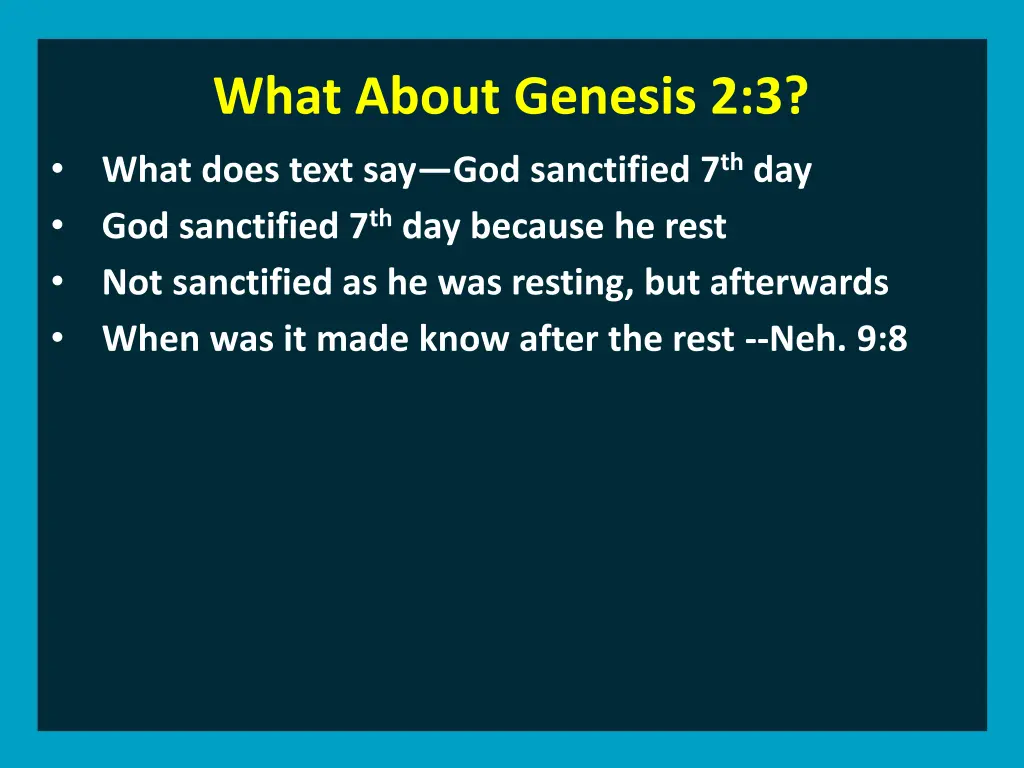 what about genesis 2 3