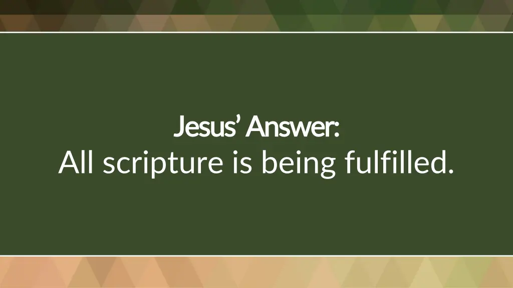 jesus answer jesus answer