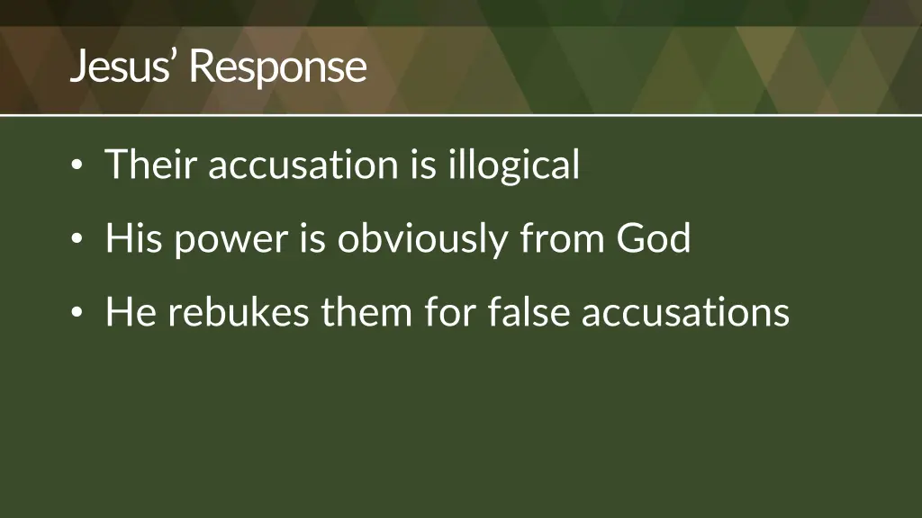jesus response