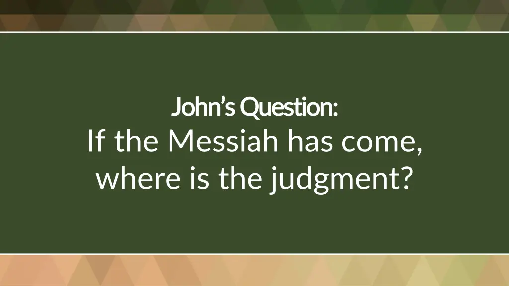 john s question john s question