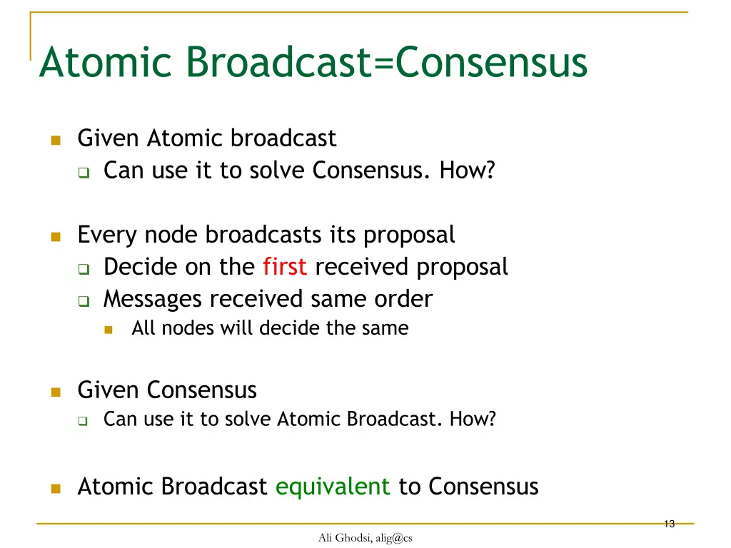 atomic broadcast consensus