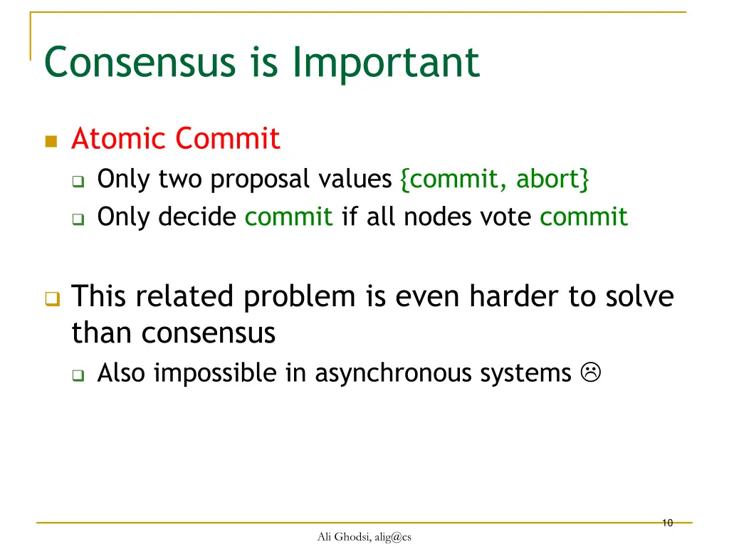 consensus is important