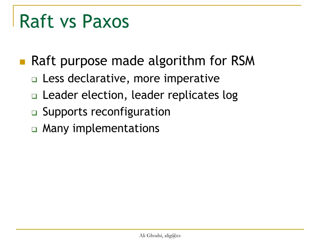 raft vs paxos 1
