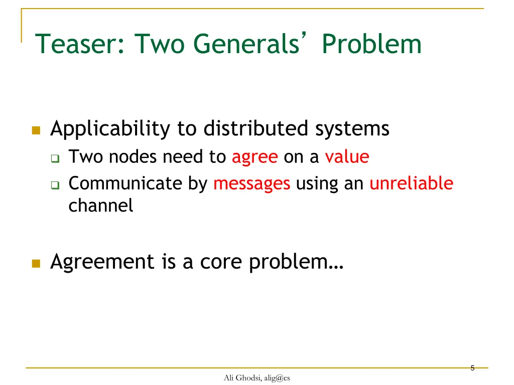 teaser two generals problem