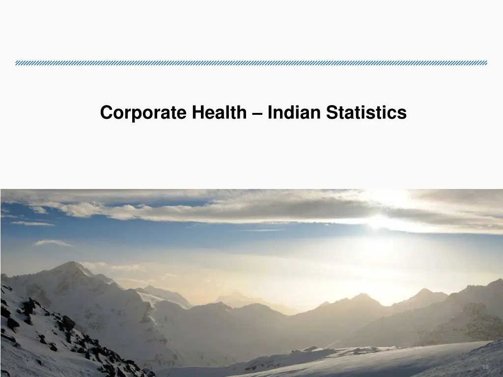 corporate health indian statistics