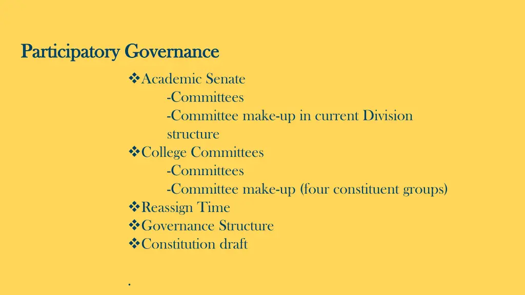 participatory participatory governance