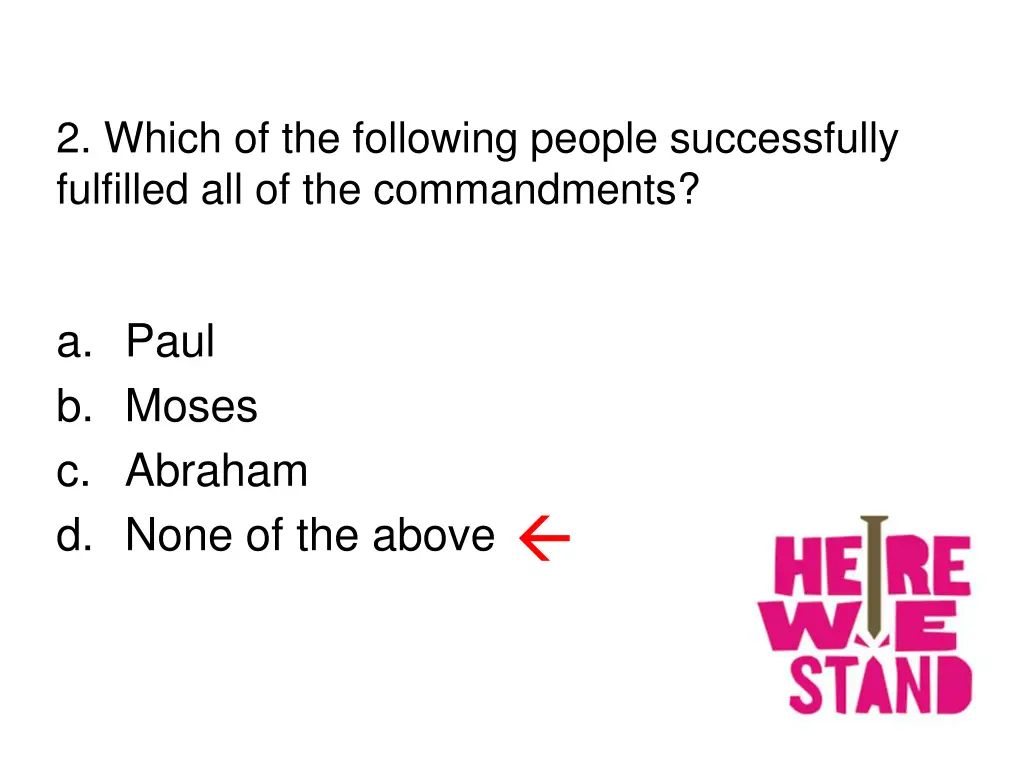 2 which of the following people successfully