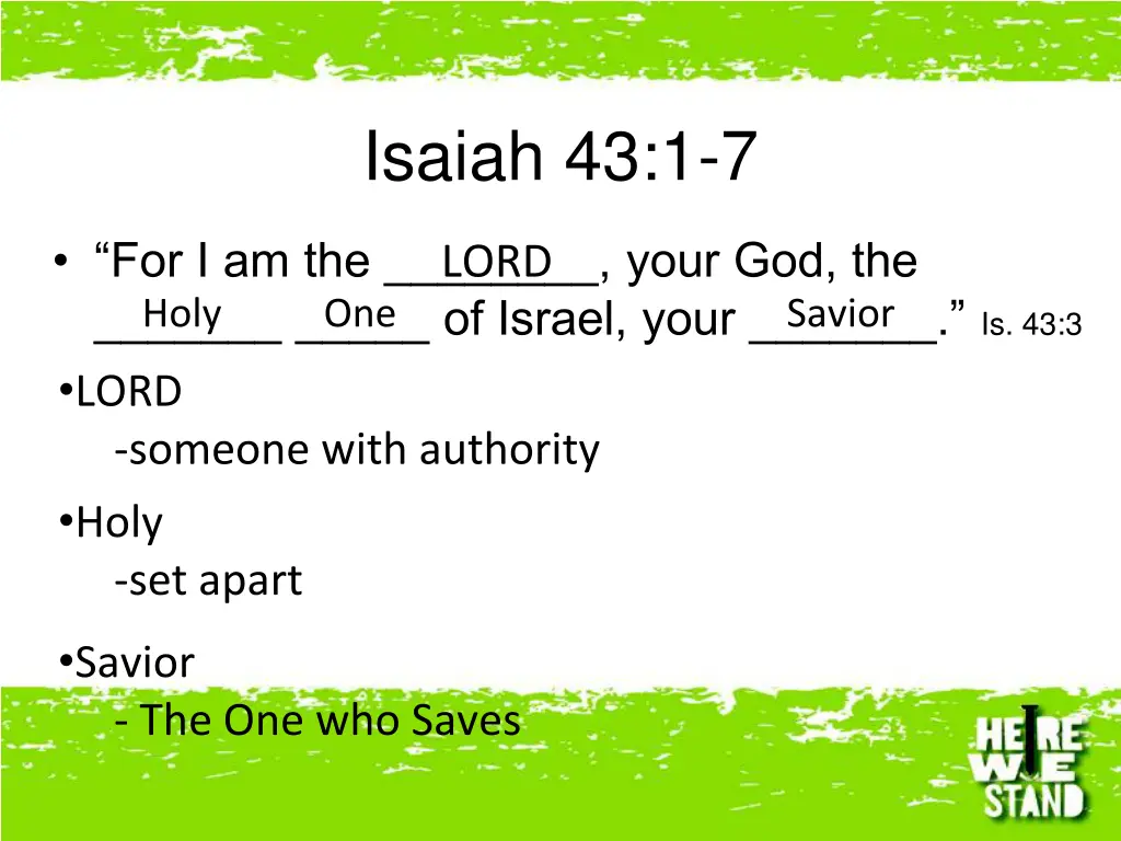 isaiah 43 1 7