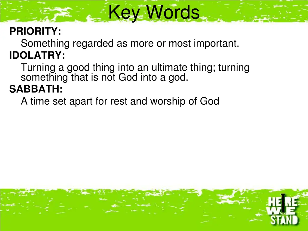 key words