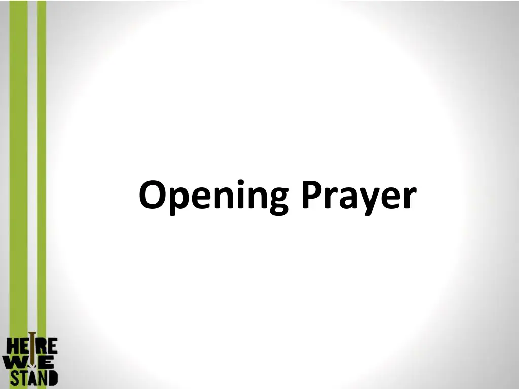 opening prayer