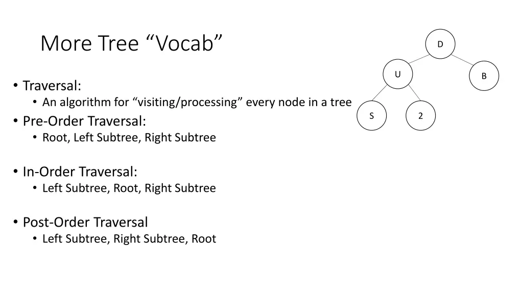 more tree vocab