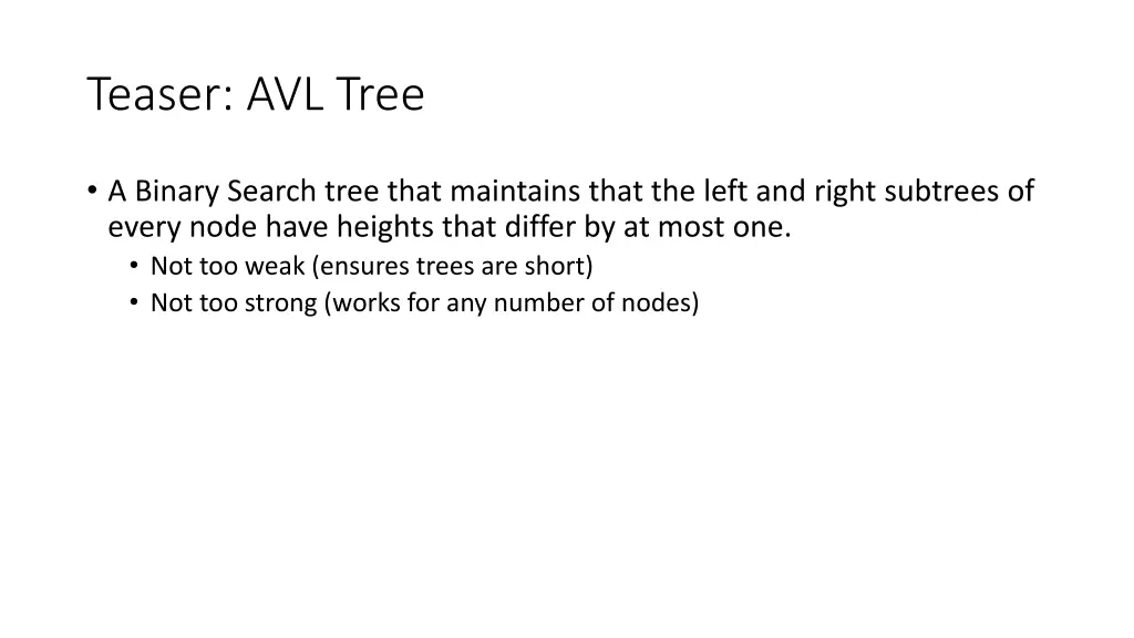 teaser avl tree