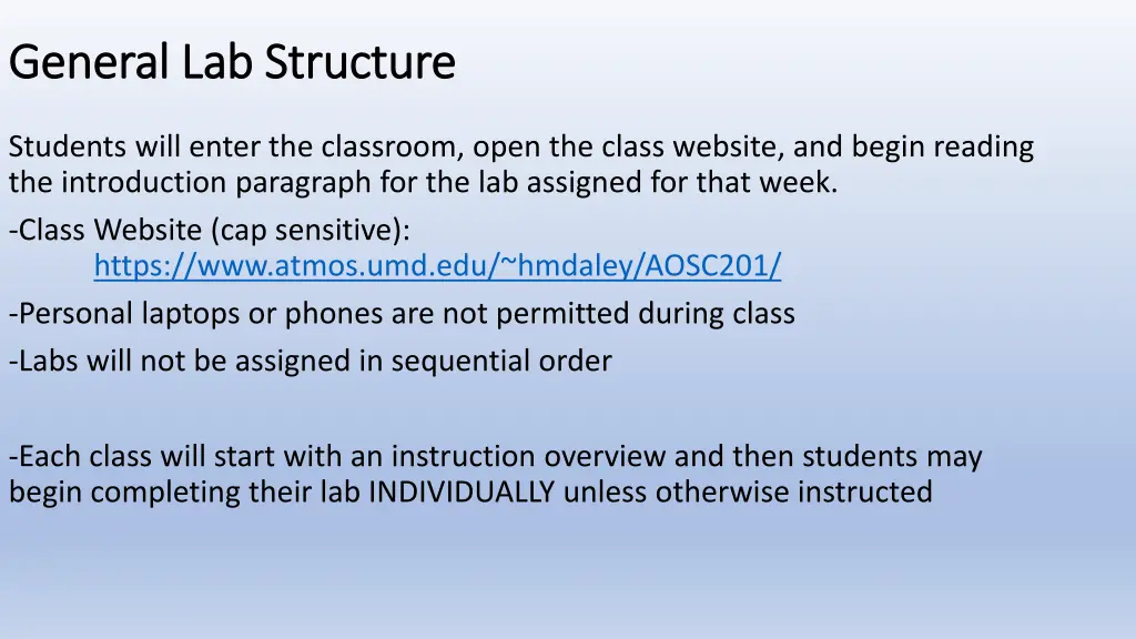 general lab structure general lab structure