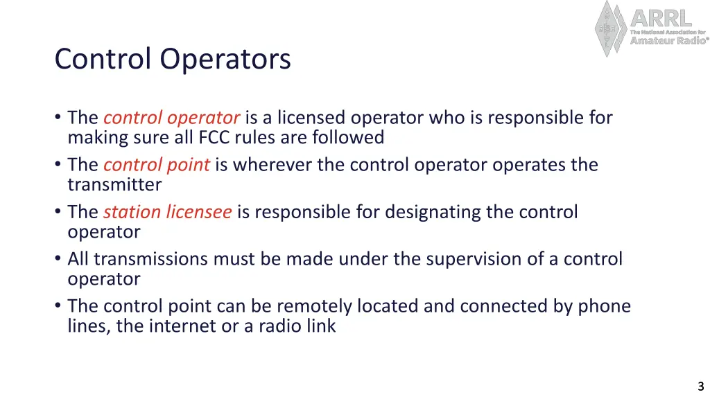 control operators