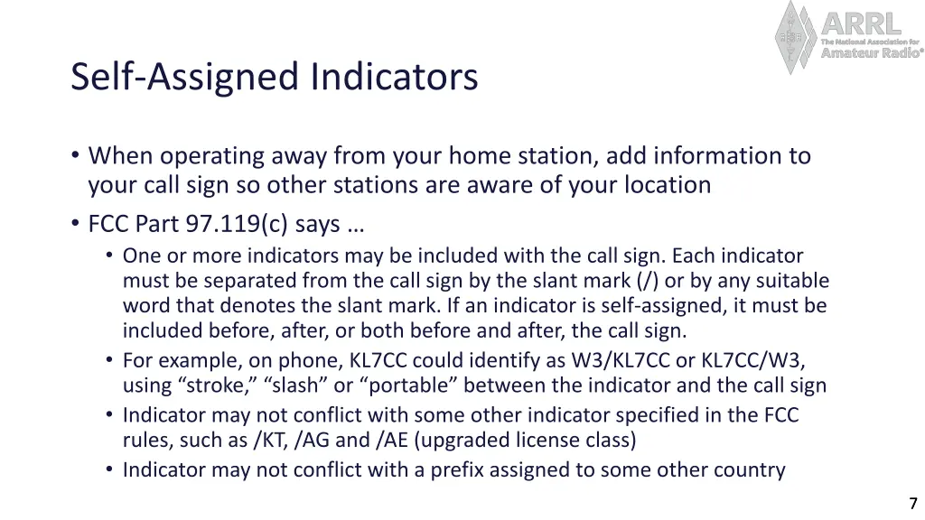 self assigned indicators