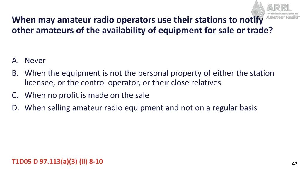 when may amateur radio operators use their