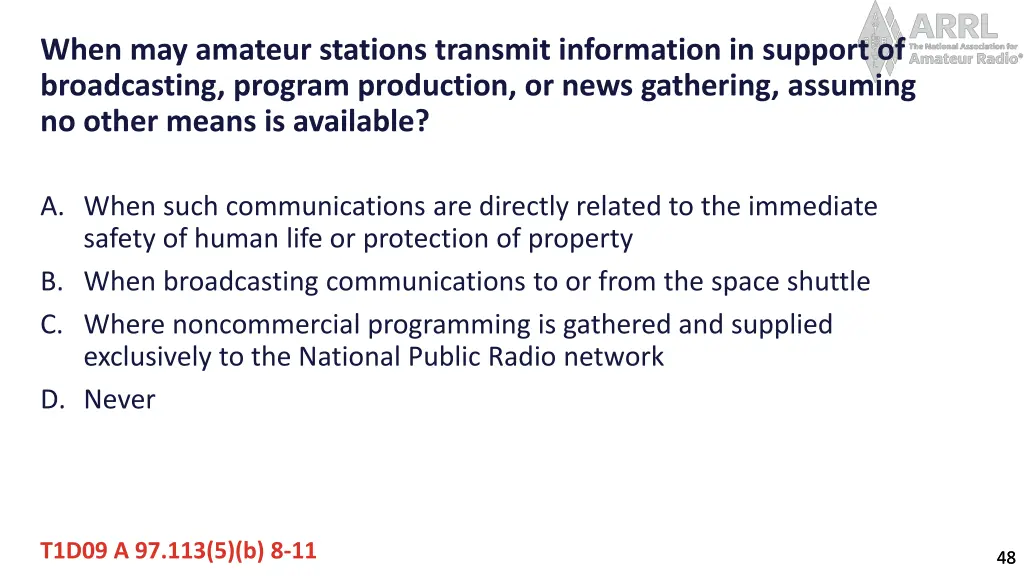 when may amateur stations transmit information