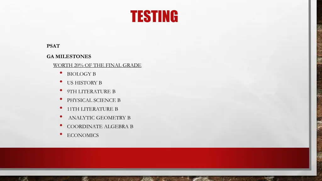 testing 1