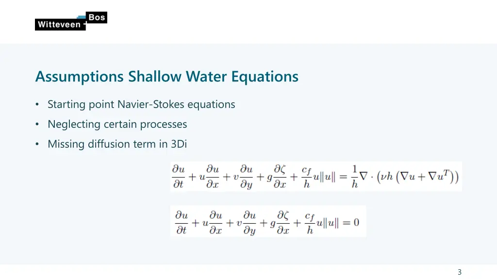 assumptions shallow water equations