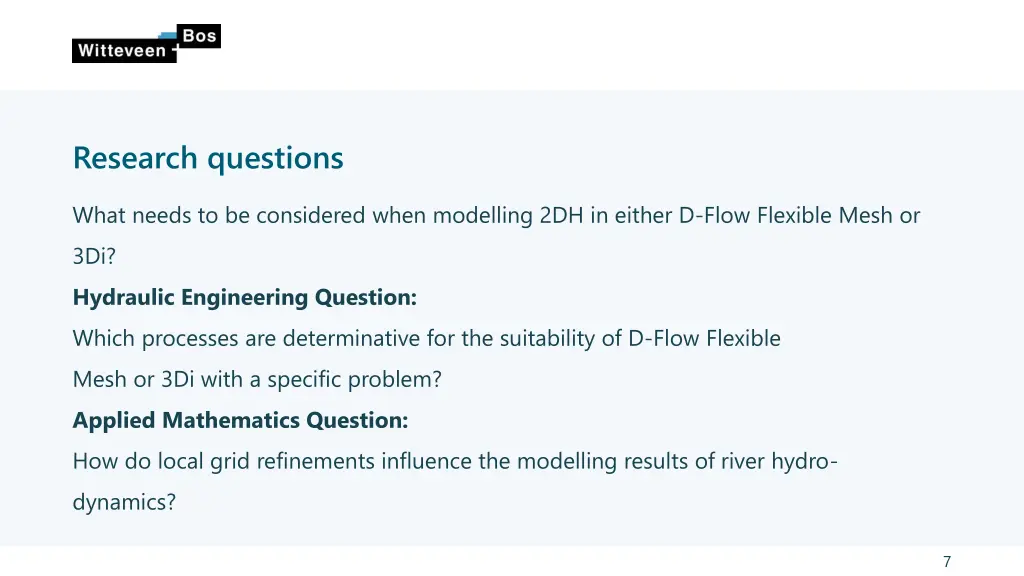 research questions
