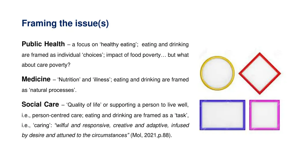 framing the issue s