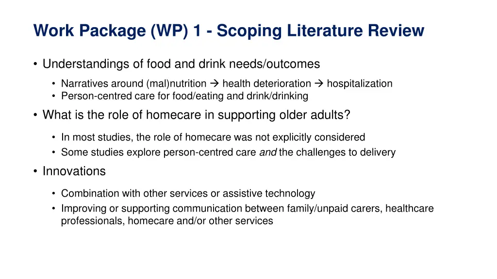 work package wp 1 scoping literature review 2