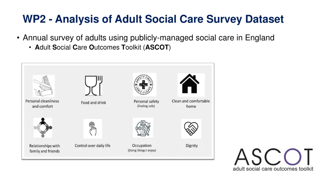 wp2 analysis of adult social care survey dataset