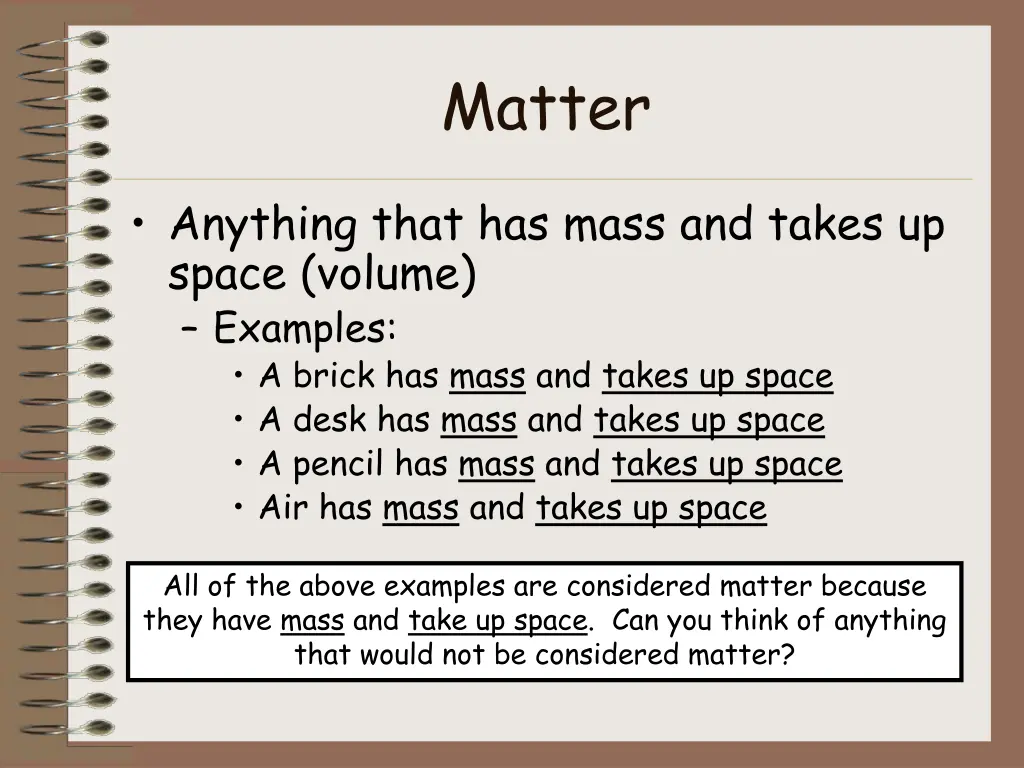 matter