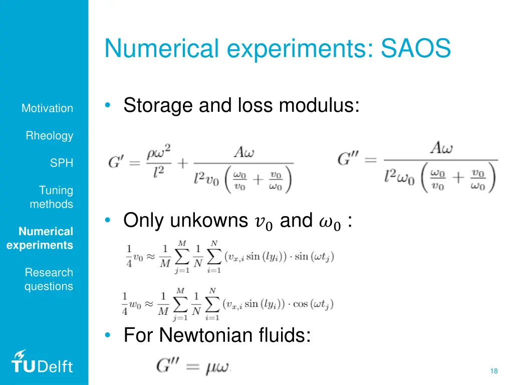 numerical experiments saos