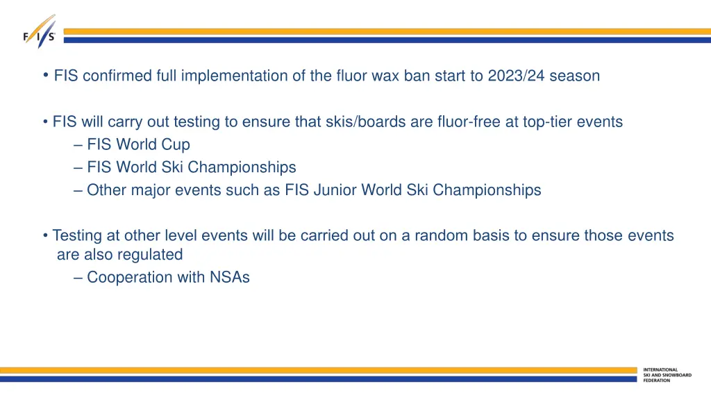 fis confirmed full implementation of the fluor