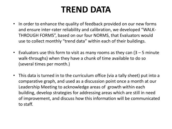 trend data