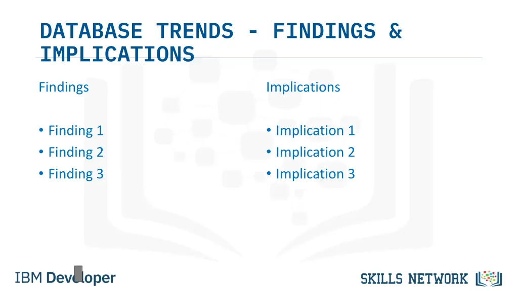 database trends findings implications