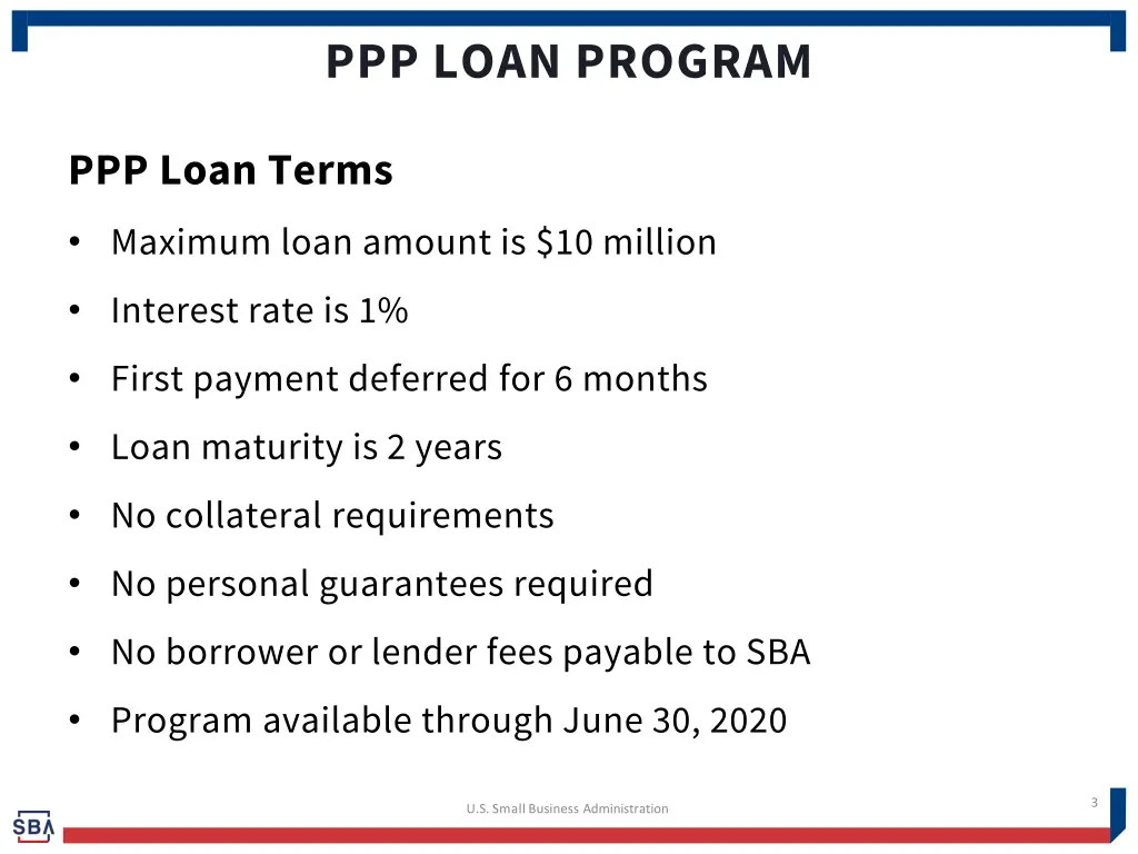 ppp loan program