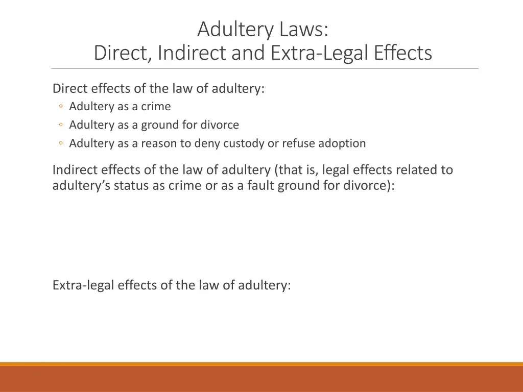 adultery laws