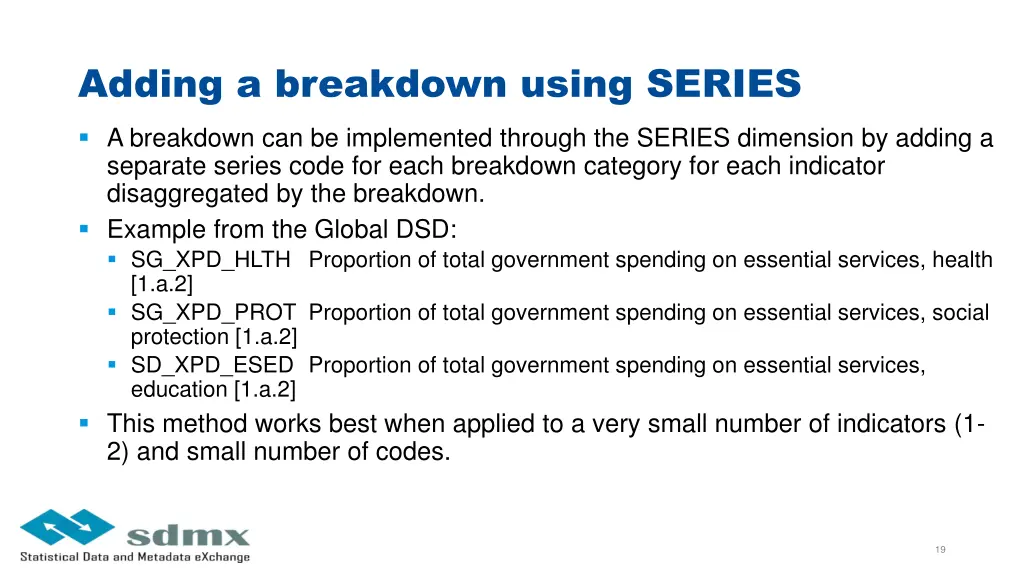 adding a breakdown using series