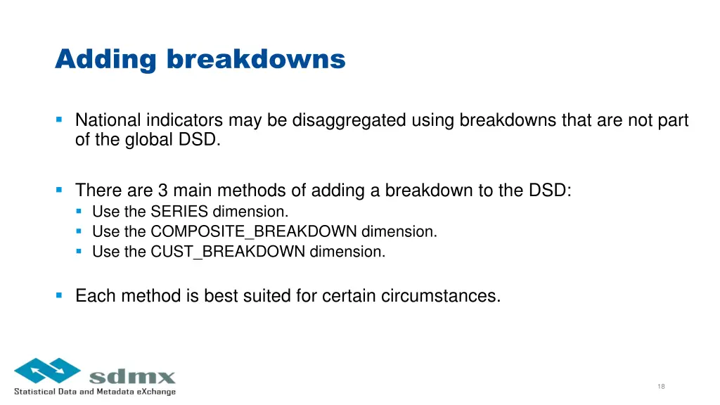 adding breakdowns