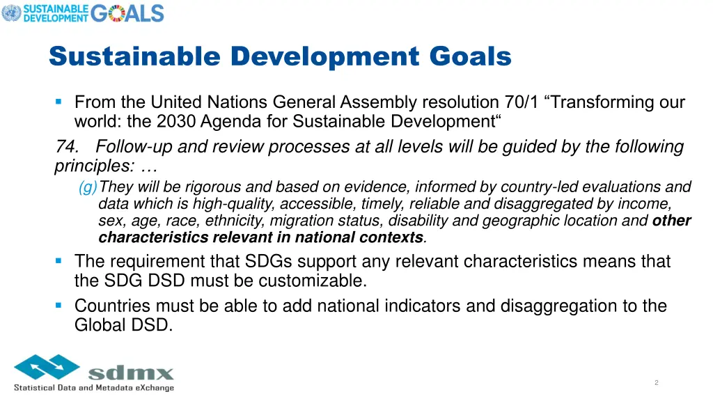 sustainable development goals